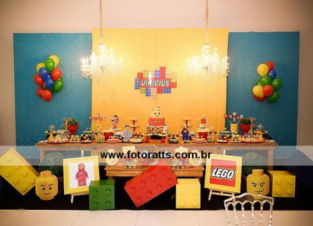Decoração LEGO Buffet Mundo Mágico