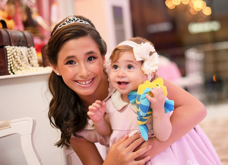 01 Ano Angelina e 10 Anos Valentina